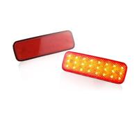 BYLKFC Fanalino Riflettore Paraurti Posteriore Per Ford Per Transit Per Connect Per Tourneo 2013-2025, Luce Freno 1778457 BK21515C0AA Catadiottro Paraurti Posteriore Auto(Rosso)