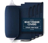 Byllstore - Copriparafango per barche | 1, 2 e 4 confezioni | 15,2 x 45,7 cm, 20,3 x 55,9 cm e 22,9 x 66 cm | copertura paraurti blu navy | poliestere (15,2 x 45,7 cm, confezione da 4)