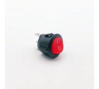 BYLSAGWHT 1 PCS,3 Pin,Round Socket Switch Red ON-off, Switch 6A/10A 125V AC,Power Supply Rocker Switch Button