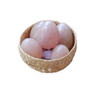 BYLSAGWHT 1 Pezzo da 100-200 g di Quarzo Rosa Intagliato a Mano, Pietra preziosa lucidata for la creazione Gioielli