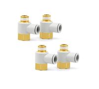BYLSAGWHT 10PCS Pneumatic Fitting KQ2VF Series Single Head Internal And External Screw Joint KQ2VF04/06/08/10/12-M5/01/02/03/04AS(KQ2VF06-M5A (10PCS)) Brass Hose