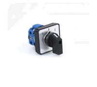 BYLSAGWHT 1PC 1-0-2 One Phase Four Terminals 3 Position 1 Pole 4 terminals Rotary Switch 660V 20A 64X64mm Panel