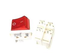 BYLSAGWHT 1pc 30A 250V AC High Current ON/off,KCD4,4pin White,Sterling Silver Point,Rocker Power Button Switches