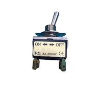 BYLSAGWHT 1pc 4-Pin 2-Position Toggle Switch 250V 15A T-21CS Rocker Switch