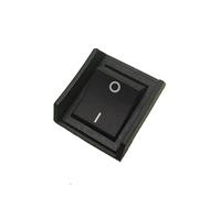 BYLSAGWHT 1pc 4pin 2gear Black Boat Switch with Protective Baffle 16A250V T125/55 High Current