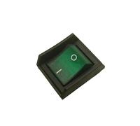 BYLSAGWHT 1pc 4pin 2gear Green Boat Switch with Protective Baffle 16A250V T125/55 High Current