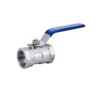 BYLSAGWHT 201 Stainless Steel One-Piece Threaded Ball Valve Internal Thread Valve Household Heating Switch Water Pipe 4 Points 6 Points(G1) Brass Hose