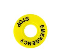 BYLSAGWHT 20pcs/Lot 22mm External Diameter 60mm Push Button Switch Panel Label Frame,Emergency Stop Switch Sign