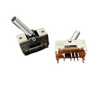 BYLSAGWHT 2pc Toggle Switch Rocker Arm Button Straight Insert 8-Pin 3-Gear Power Sliding Switch Handle Height 18mm