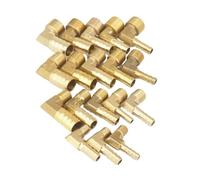 BYLSAGWHT 2pcs Fit Hose I.D 10mm Barbed x M10x1.5 Metric Male Elbow Brass Coupler Fitting