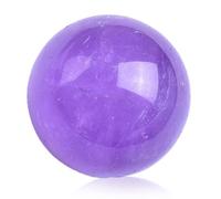 BYLSAGWHT Amethyst Crystal Ball, Quartz Gemstone Sphere Ornament for Yoga, Zen, Balance,45-50mm