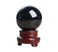 BYLSAGWHT Black Obsidian Sphere Crystal Ball Balls for Witchcraft And Decorative Crystals And Stones Beginners Gift,100mm