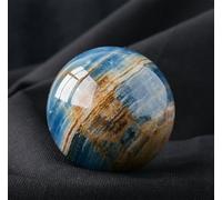 BYLSAGWHT Blue Lapis Lazuli Gemstone Sphere Crystal Ball Home Garden Feng Shui Ornament Divination Crystals for Healing/Divination/Chakra Balance,70mm