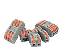 BYLSAGWHT Connettore SPL2/3/4/5 terminale di cablaggio rapido PCT lampada connettore filo parallelo scatola di giunzione 1/2/3/4/5 "Splitter multiplo (10PCS PCT-221)