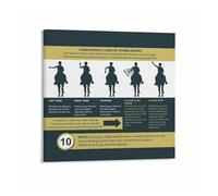 BYLSAGWHT How to Communicate with Horses Poster, Hand Signals Guide for Riders & Trainers, Educational Barn Wall Chart(Framed,08x12inch(20x30cm))