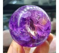 BYLSAGWHT Uruguayan Purple Crystal Ball Make Money Home Office Demagnetization Decorative Gem Ornaments (Size : 51-55mm)