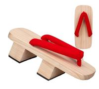 BYLUM Geta Sandali da uomo in legno Geta sandali zoccoli infradito a due denti tradizionali giapponesi pantofole con tacco alto giapponese Samurai scarpe tronchi sandali Geta, Donna-6, Small