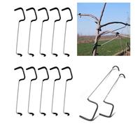 Bymivofun Allargatore di Rami per Alberi da Frutto 10 pezzi, Allargatore di Rami Ajustabile 7 pollici con Manica Protettiva PP+SEBS per Meli/Pere/Ciliegi, Portacchi Antiscivolo -Tronco ≤4cm, Ramo ≤1cm
