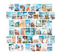 Bymivofun Confezione da 50 Immagini Estetiche per Collage da Parete, Esposizione di Foto in Dormitorio, Stampe d'arte da Parete per la Stanza, Poster Murali Estetici Boho283
