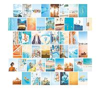 Bymivofun Confezione da 50 Immagini Estetiche per Collage da Parete, Esposizione di Foto in Dormitorio, Stampe d'arte da Parete per la Stanza, Poster Murali Estetici Boho279