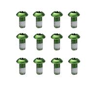 Bynccea Set di 12 PCS Viti Colorati di Disco Freno Vite in Lega M5 x 10MM Viti per Bicicleta