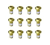 Bynccea Set di 12 PCS Viti Colorati di Disco Freno Vite in Lega M5 x 10MM Viti per Bicicleta