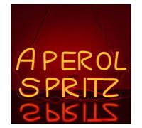 BYNGQW Cartelli al Neon Personalizzati APEROL SPRITZ Insegna Al Neon Cocktail Pubblicità Luce LED Rossa Per Decorazione Da Parete Camera Da Letto Casa Bar Club Festa Ristorante Hotel 42cmx20cm