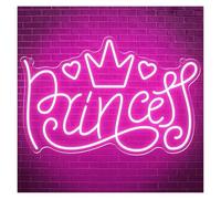 BYNGQW Cartelli al Neon Personalizzati Insegna Al Neon Princess Luce LED Alimentata Tramite USB Per Feste Di Compleanno Soggiorno Decorazioni Per Ragazze Illuminate 40.64cm×27.4cm