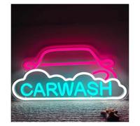 BYNGQW Cartelli al Neon Personalizzati Luce LED Alimentata Tramite USB Per Insegna Al Neon Car Wash Per La Sala Giochi Man Cave E L'officina Di Riparazione Aziendale 43cm×20.2cm