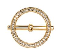 ByNGSDCC Clip di Fissaggio, Fibbia for Sciarpa con Anelli, Fibbia for Sciarpa in Seta, Anello for Sciarpa Rotonda da Donna, Fibbia for Scialle da Donna(Gold)
