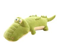 BYNYXI Peluche a coccodrillo, 40 cm, sdraiato, coccodrillo di peluche, verde, cuscino a coccodrillo, grande coccodrillo, peluche gigante, giocattolo di peluche per ragazzi e ragazze