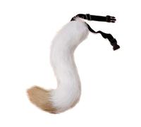 BYNYXI Queue de Renard en fausse Fourrure Halloween, 60 cm Lunga Queue de Renard Cosplay Renard en Peluche Costume Cosplay Costumi di Halloween Queue de Renard pour adultes Cosplay Jeux de rôle