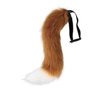 BYNYXI Queue de Renard en fausse Fourrure Halloween, 60 cm Lunga Queue de Renard Cosplay Renard en Peluche Costume Cosplay Costumi di Halloween Queue de Renard pour adultes Cosplay Jeux de rôle