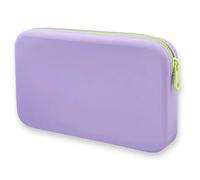 ByoBLu Nuova Borsa for Cosmetici in Silicone Borsa for Strumenti di Trucco Borsa for pennelli for Trucco Portatile da Viaggio con Cerniera a Tenuta stagna di Grande capacità (Color : Lavender, Size