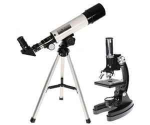 Byomic Set microscopio e telescope per principianti con custodia