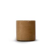ByON Calore M Candeliere - Lanterna realizzata a mano in vetro spesso in classico beige - Multifunzionale come vaso, porta luce o ciotola, design unico, 15 x 15 x 15 cm, 5280600203
