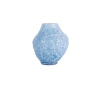 ByON Corallo 5280607612 - Vaso in vetro soffiato a bocca - 13,5 cm - Fatto a mano - Design scultoreo con struttura organica corallina - In blu oceano, lavabile in lavastoviglie