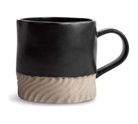 ByOn Tazza da tè Mug Swirl in gres porcellanato, colore marrone, con accenti neri, 0,38 l, 5283907701