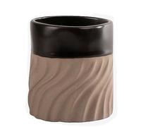ByOn Tazza da tè Swirl in gres porcellanato, colore marrone, con accenti neri, 0,38 l, 5283908601