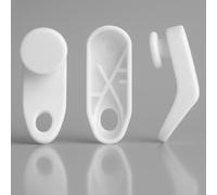 Byour3-55 Ganci Tende Scorrevoli per Binario Estensibile- Scorrevole per Bastoni estensibili Tende Ganci per riloga Tende in Plastica ricambi Scorritenda estensibili UNIVERSALI (55pz)