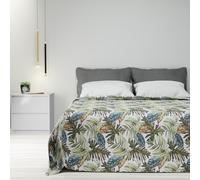 Byour3 - Copriletto Cotone Misto Matrimoniale Letto Singolo Piazza E Mezza Fantasia Primaverile Estivo Telo Arredo Copritutto Multiuso Copridivano GrandFoulard Coperta (Costa Rica, 1P. e mezzo)