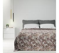 Byour3 - Copriletto Cotone Misto Matrimoniale Letto Singolo Piazza E Mezza Fantasia Primaverile Estivo Telo Arredo Copritutto Multiuso Copridivano GrandFoulard Coperta (Tropical Tabacco, 1P. e mezzo)