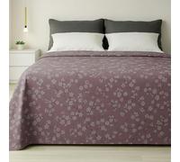 Byour3 - Copriletto Matrimoniale FANTASIA 100% Cotone Letto Singolo Piazza e Mezza Telo Arredo Copritutto Multiuso Coperta GrandFoulard Morbido Lavabile (Sakura Rosa, Singolo)