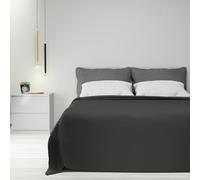 Byour3 - Copriletto Matrimoniale - Misto Cotone Jacquard Telo Arredo Letto Singolo Piazza e Mezza ARTIGIANALE Anallergico Coperta Copritutto Granfoulard Multiuso (Rombi Piombo, Matrimoniale)