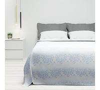 Byour3 - Copriletto Puro Cotone Matrimoniale Letto Singolo Piazza E Mezza Fantasia Damascato Primaverile Estivo Telo Arredo Copritutto Multiuso GrandFoulard Coperta (C. Da Zucchero, 1 P e mezzo)