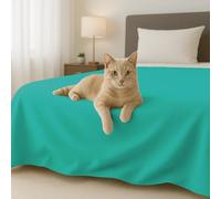 Byour3 - Copriletto PURO COTONE Organico 100% LEGGERO Letto Matrimoniale Singolo Piazza e Mezza Granfoulard Rettangolare Anallergico Telo Arredo Multiuso Copritutto (Tiffany, Singolo)