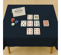 Byour3 - Panno Blu Notte Per Tavolo Da Gioco - Quadrato Rettangolare Carte Poker Torneo Burraco Copritavolo Tombola Natalizia Giochi Da Tavola Mollettone Proteggi Tavolo Biliardo (4 posti 145x145cm)