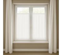 Byour3 - Tende A Vetro per Finestra - SU MISURA ARTIGIANALI - Tenda Tendine PortaFinestra Camera da letto Salone Cameretta Tende per Ufficio B&B Casa Tessuto Linone No Stiro