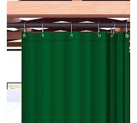 Byour3 Tende da Sole per Esterno con Anelli a Caduta Impermeabili Antimuffa Stoffa Tessuto Lavabile Teli Parasole Laterali Gazebo pergola Tendoni PORTICO (Verde Bosco Qualita L.150 x 315H)