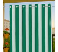 Byour3 - Tende Impermeabili Per Esterno Con Anelli In Metallo A Caduta Antimuffa - Tende Laterali Gazebo Oscuranti Tenda Parasole Terrazzo Balcone Tela Solare Frangivista (Righe Verde, L.155x272H)